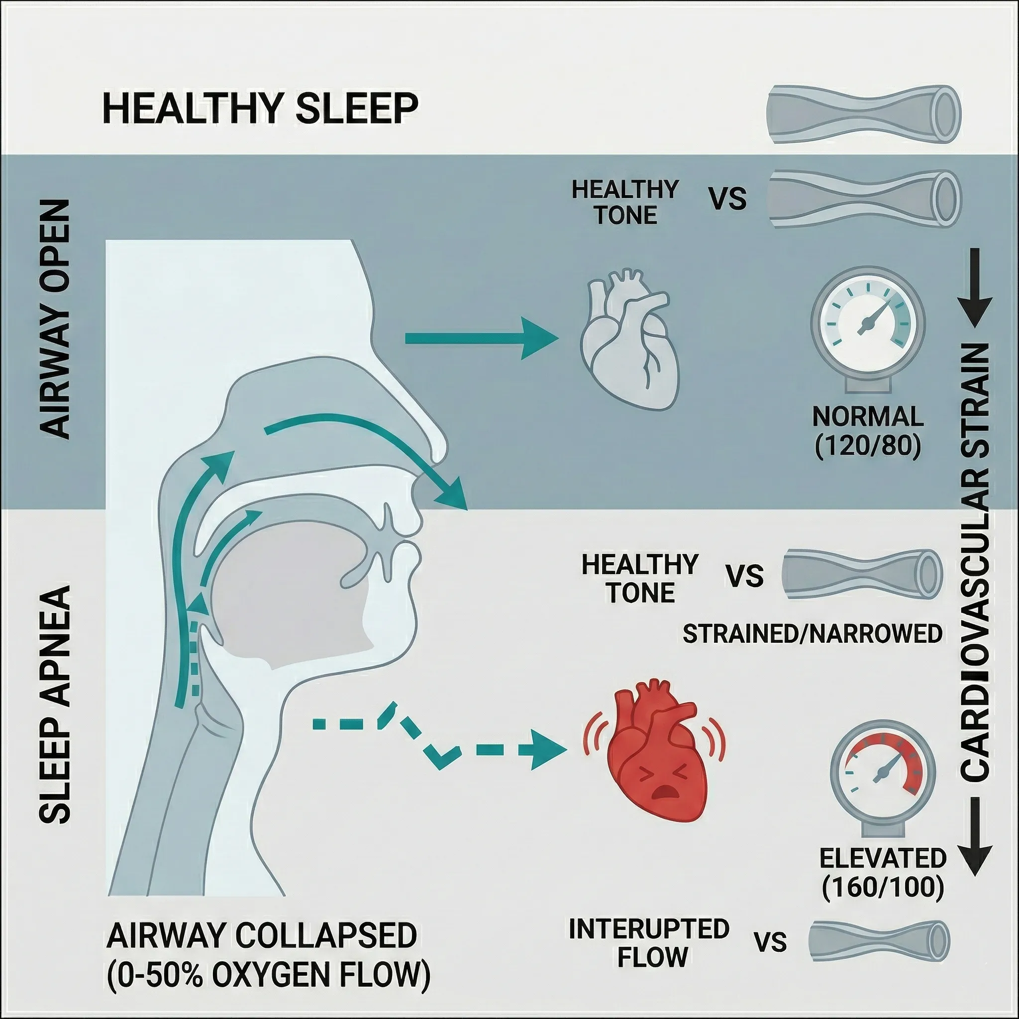 How does sleep apnea affect my heart