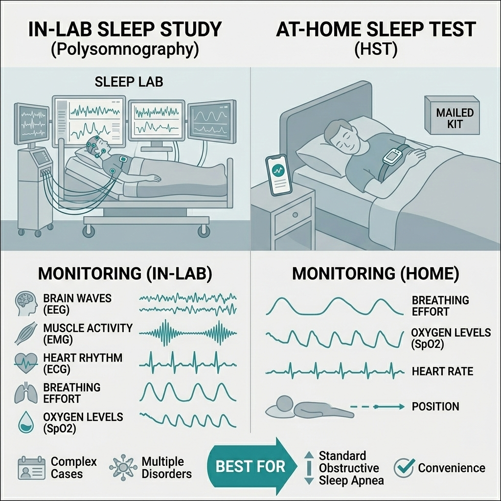 Sleep apnea test comparison